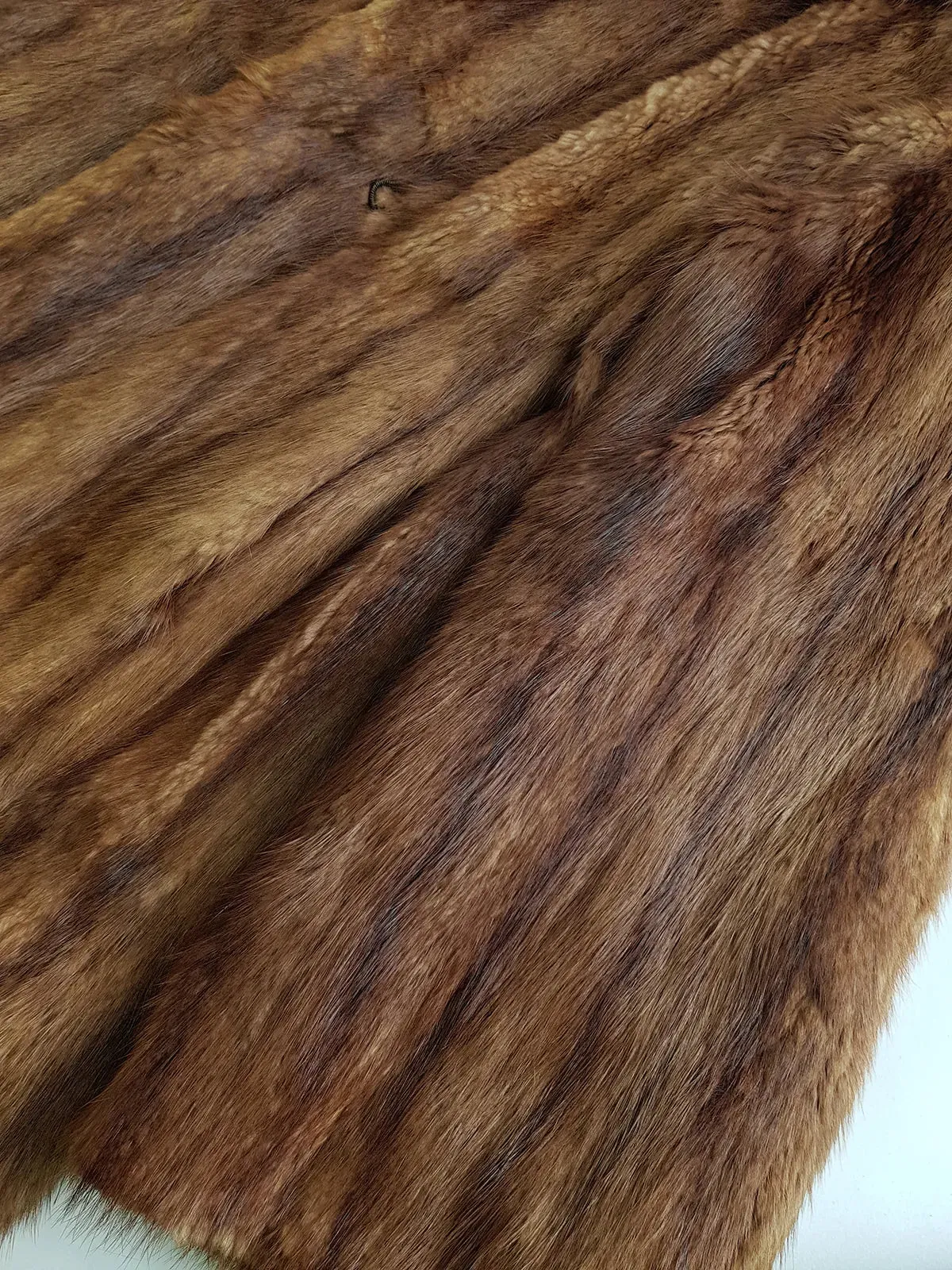 1940s Vintage Italian Fur Coat - Rich Golden Brown - Absolutely Gorgeous - Soft & Dreamy - Full Length