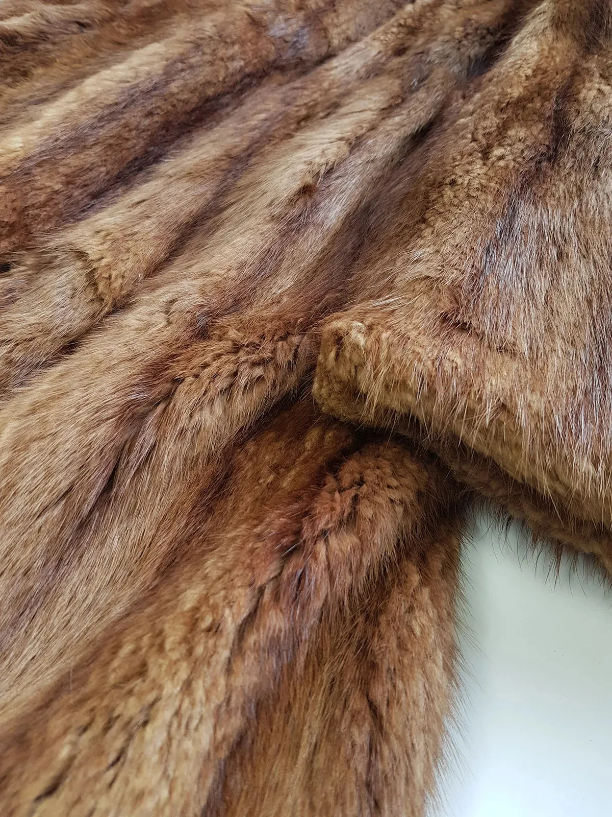 1940s Vintage Italian Fur Coat - Rich Golden Brown - Absolutely Gorgeous - Soft & Dreamy - Full Length