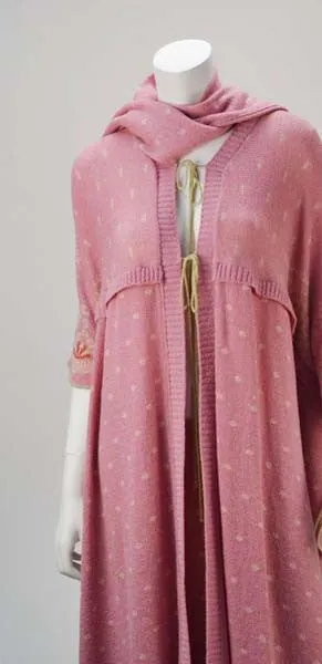 1975 Bill Gibb Pink Three Piece Knit Wear Ensemble