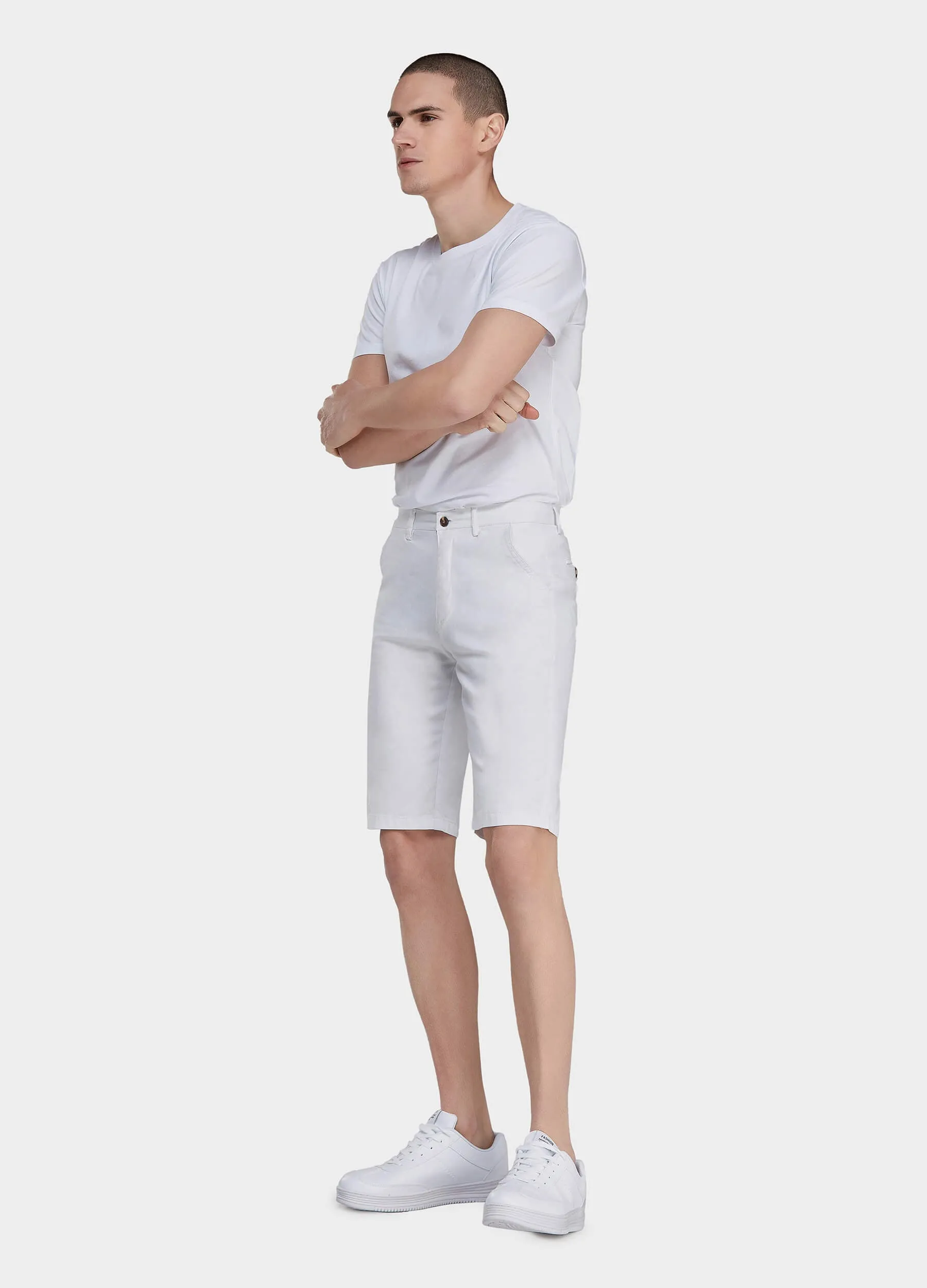 1PA1 Men's Chino Casual Shorts 100% Cotton Shorts(Clearance)