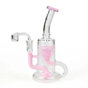 9" Recycled Bubbler With Banger