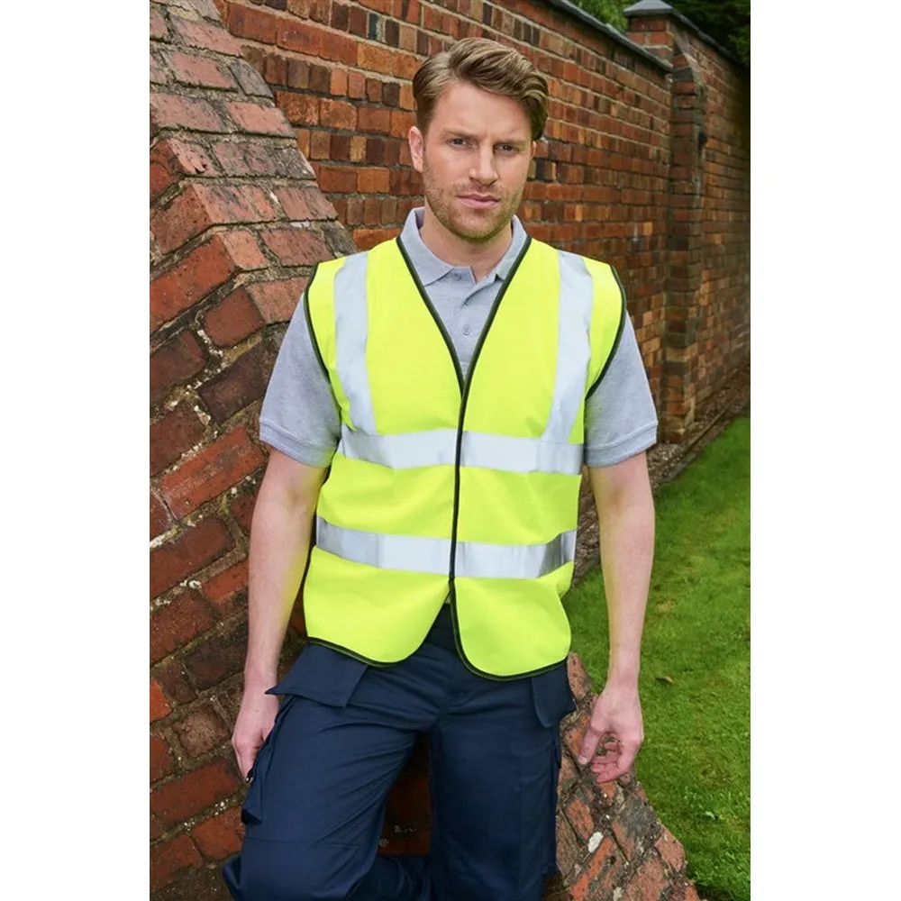 Absolute Apparel Mens Hi Vis Waistcoat