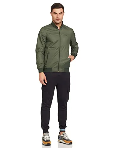 Allen Solly Men's A-Line Coat Jacket Green L