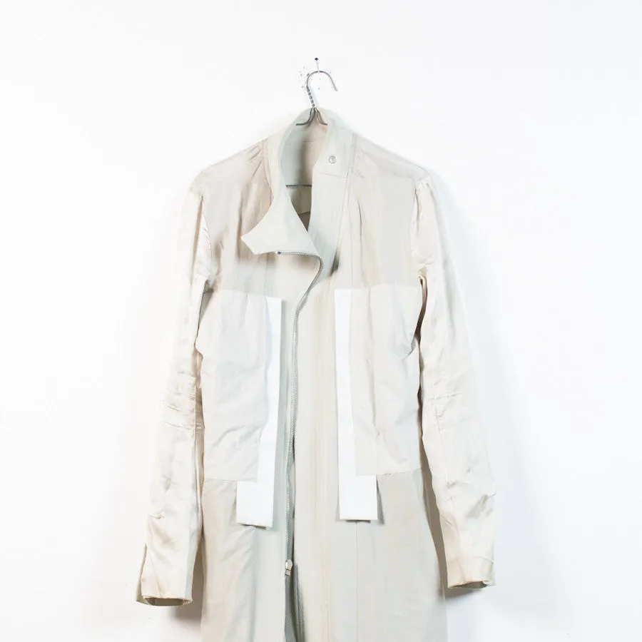 angled zip safari coat