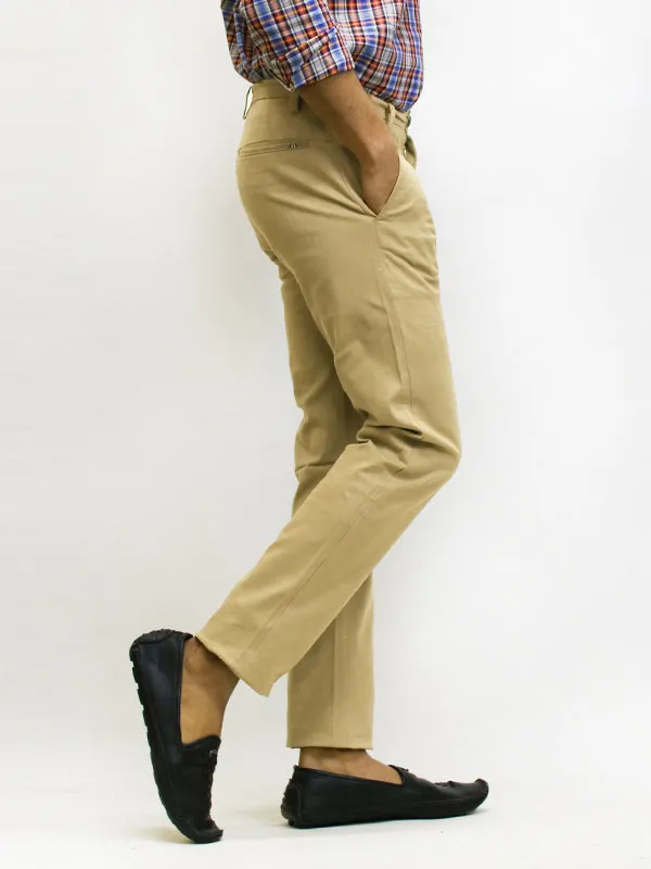 BH Cotton Chino Pant For Men Sand Brown MCP12