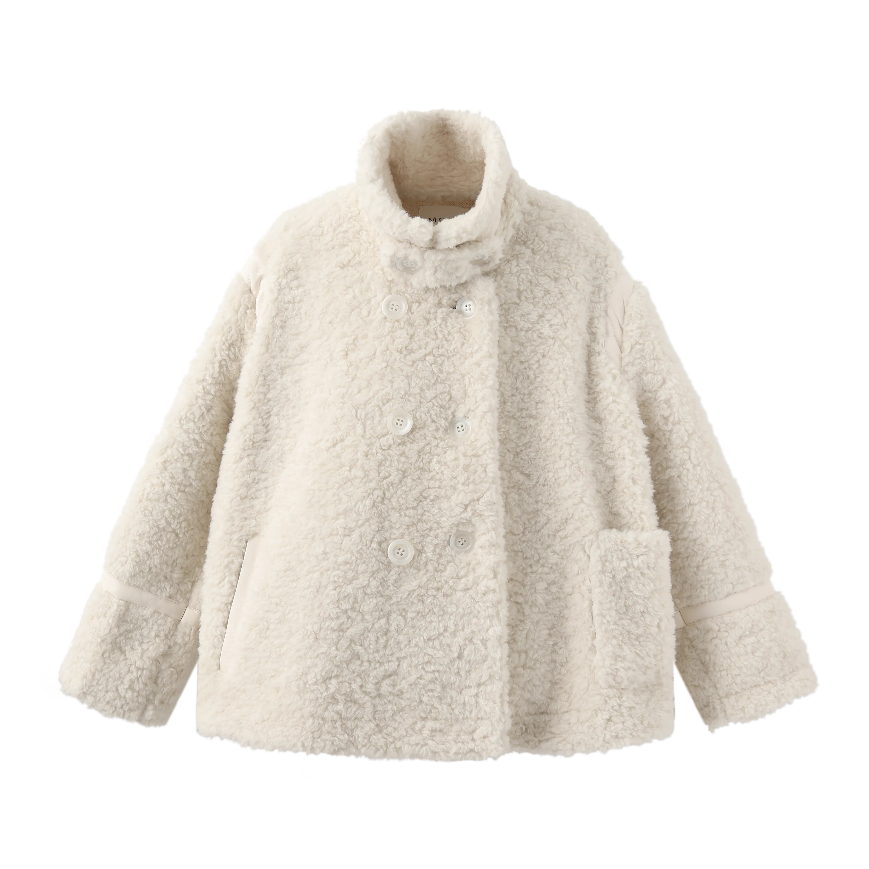 Biker Teddy Bear Coat - White