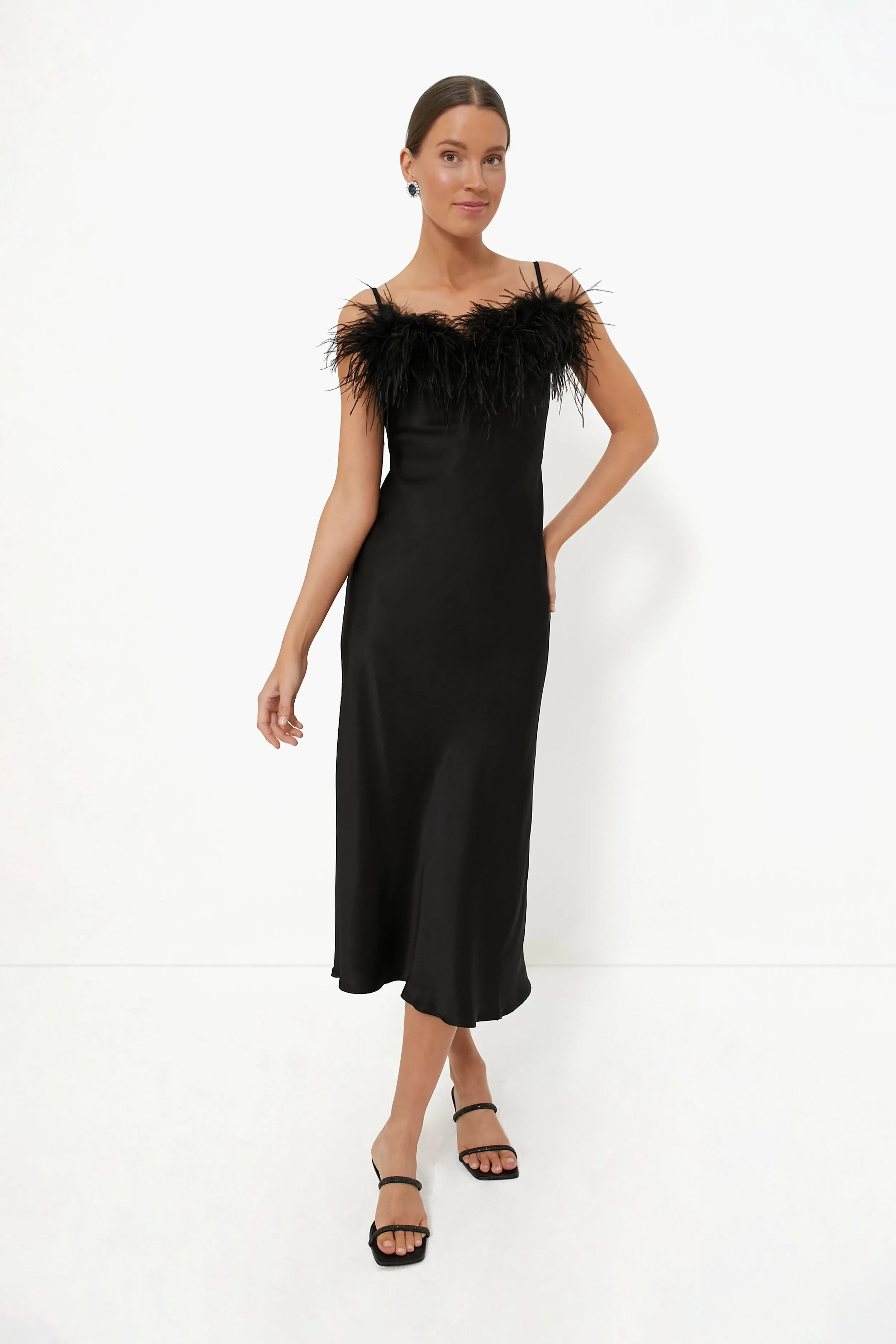 Black Boheme Slip Dress