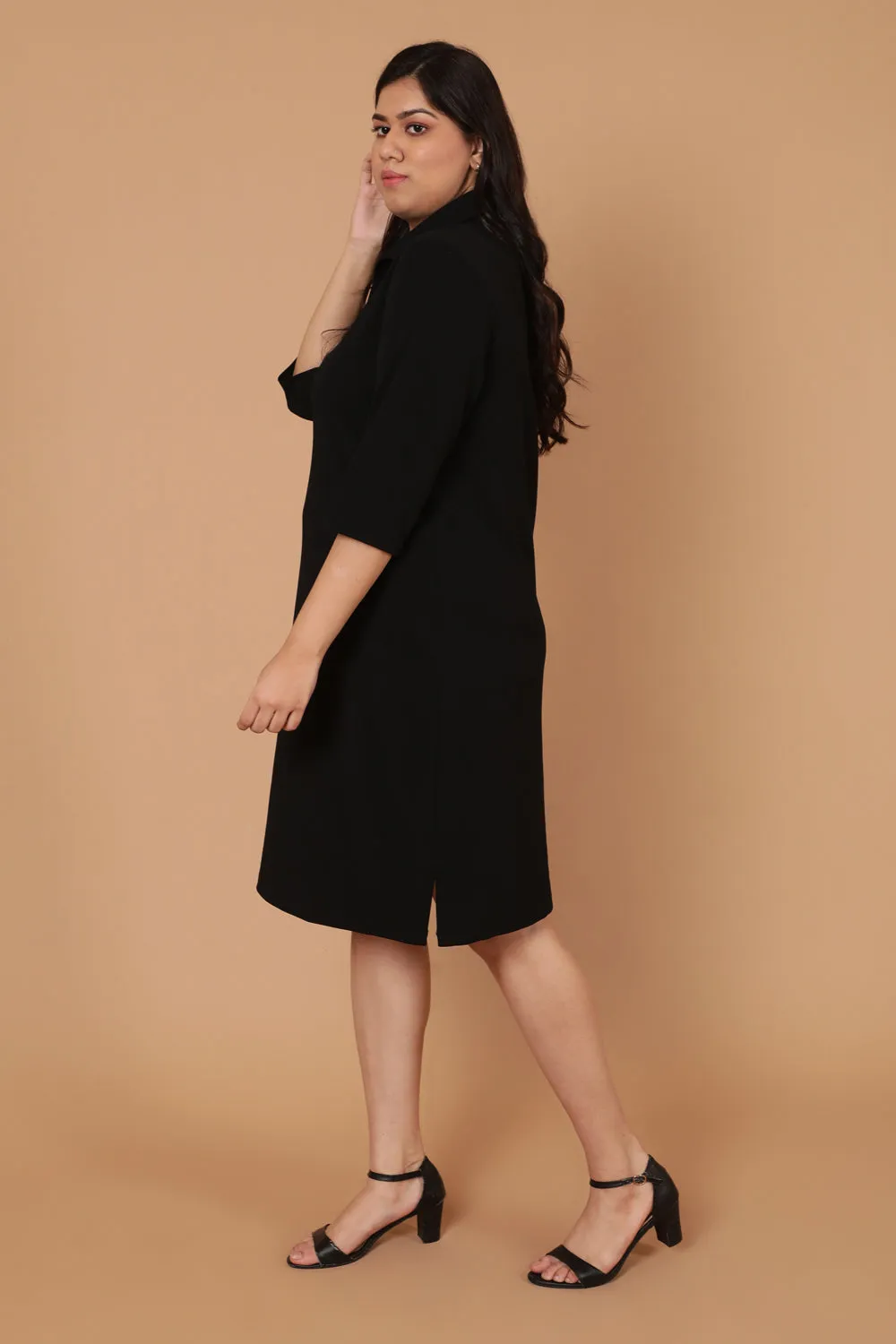 Black Classic Polo Dress