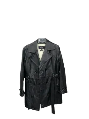 Black Coat Leather Wilsons Leather, Size S