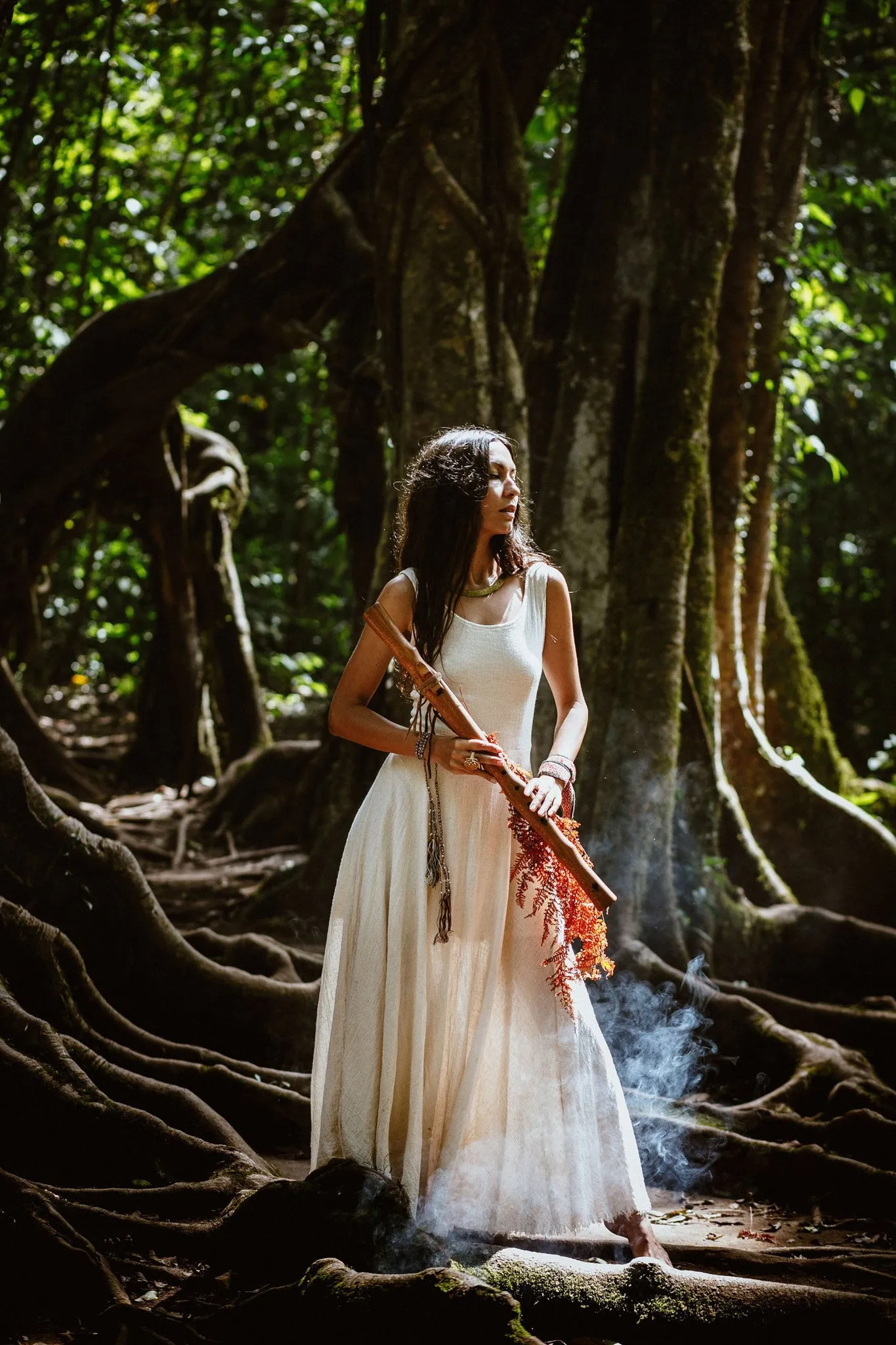 Bohemian Boho Wedding Dress Organic Cotton "Madre Tierra"