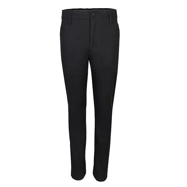 BOYS BLACK REGULAR CHINO TROUSER