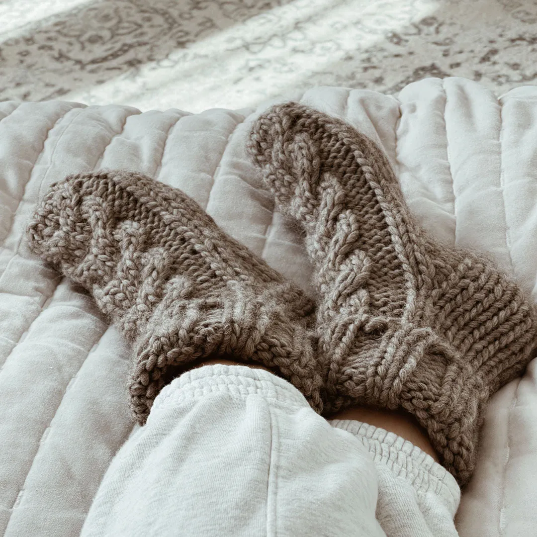 Chunky Comfort Hearth Socks Pattern