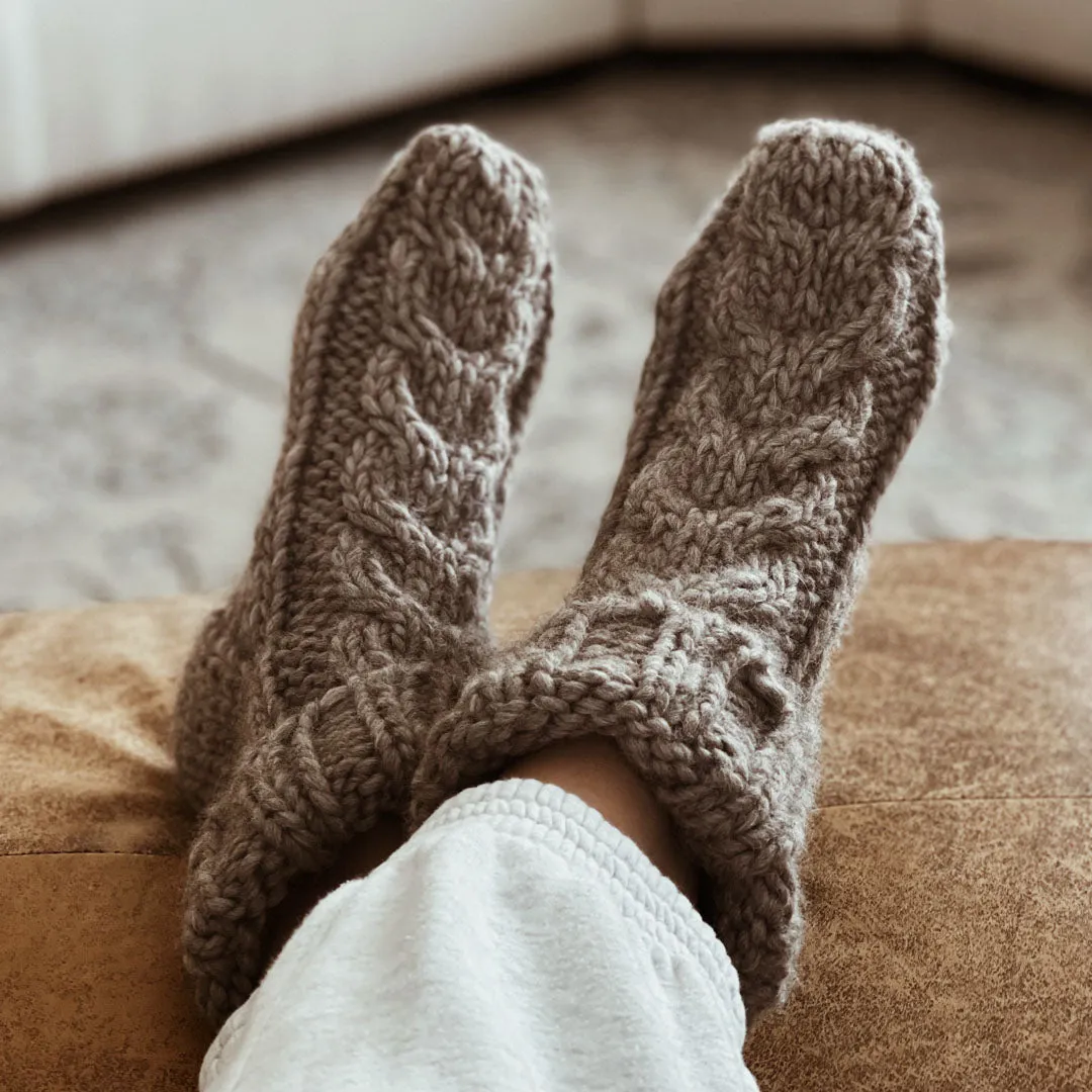 Chunky Comfort Hearth Socks Pattern