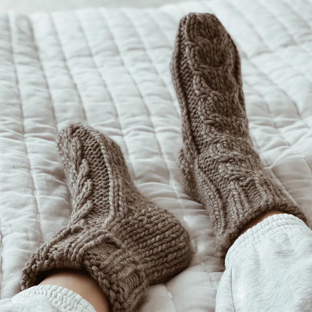 Chunky Comfort Hearth Socks Pattern