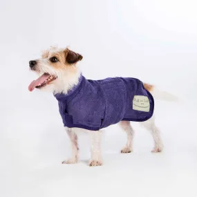 Classic Dog Drying Coat in Purple Heather by Ruff and Tumble