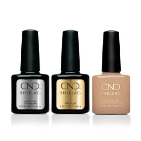 CND - Shellac Combo - Base, Top & Brimstone