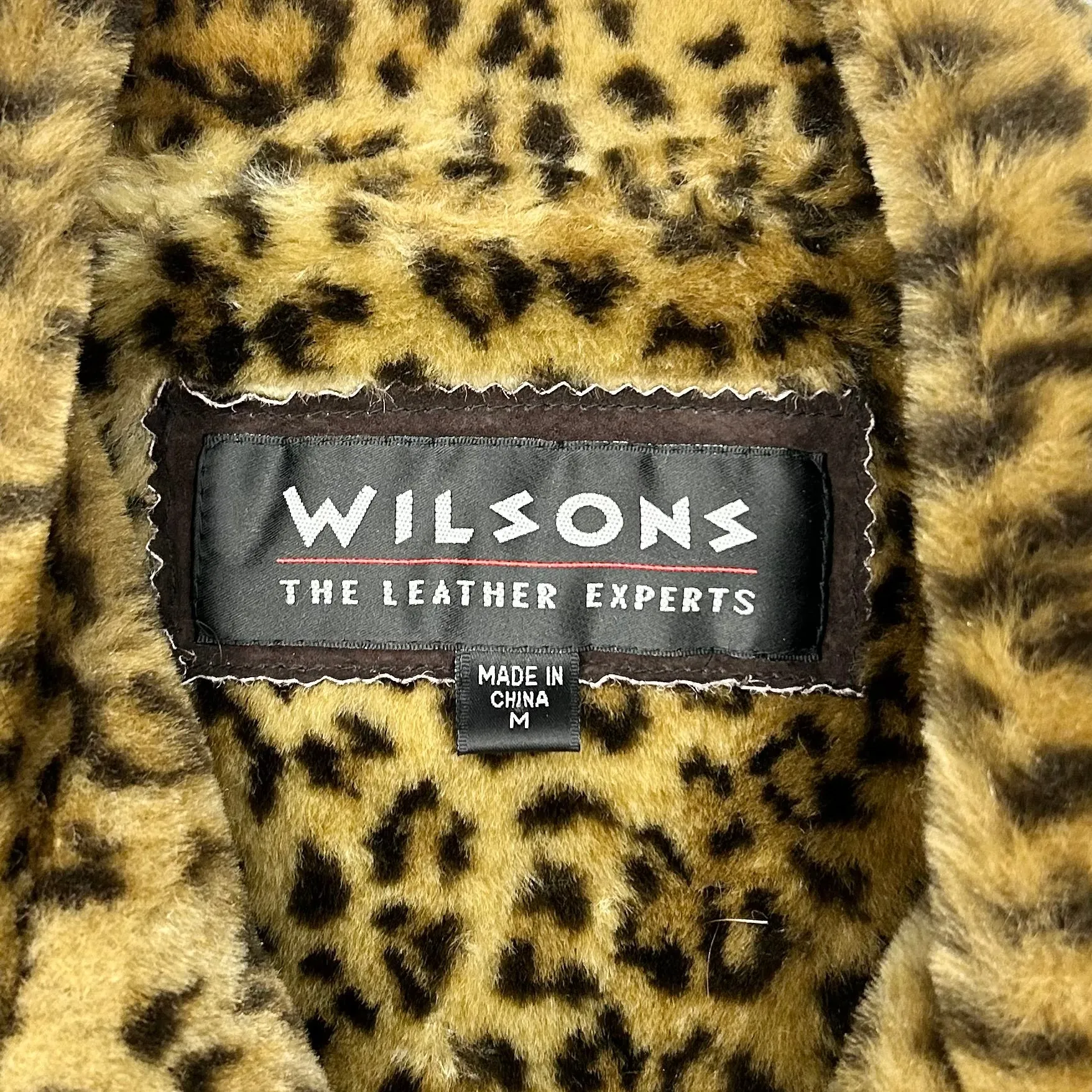 Coat Leather By Wilsons Leather In Brown, Size: M