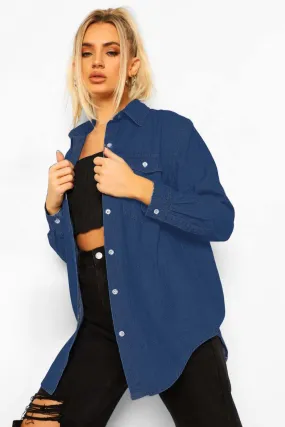 Cool Oversized Denim Shirt