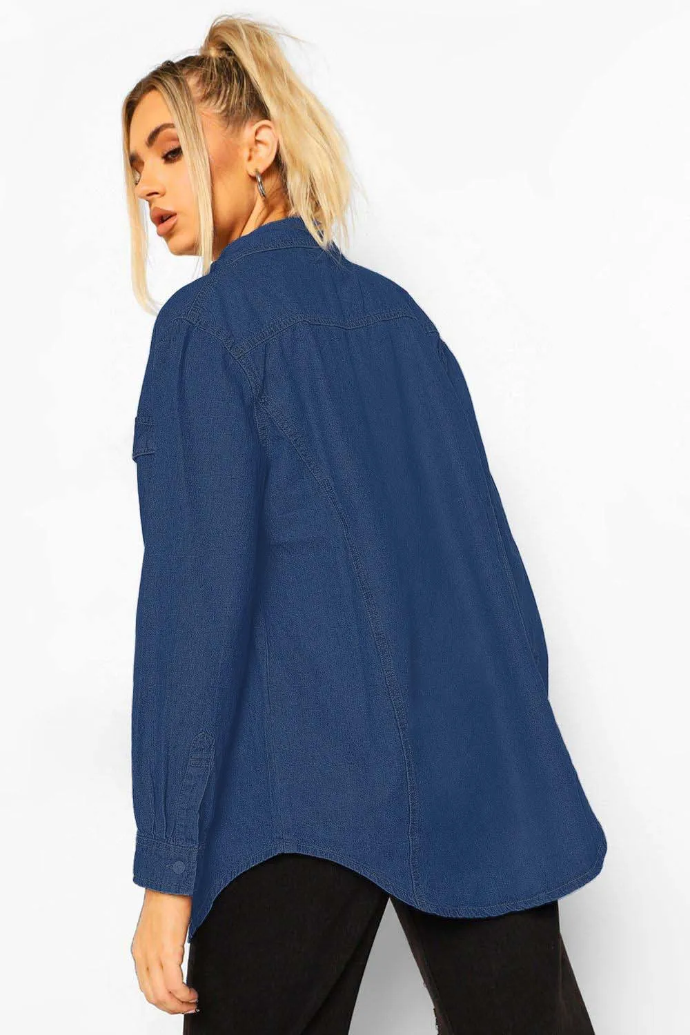 Cool Oversized Denim Shirt