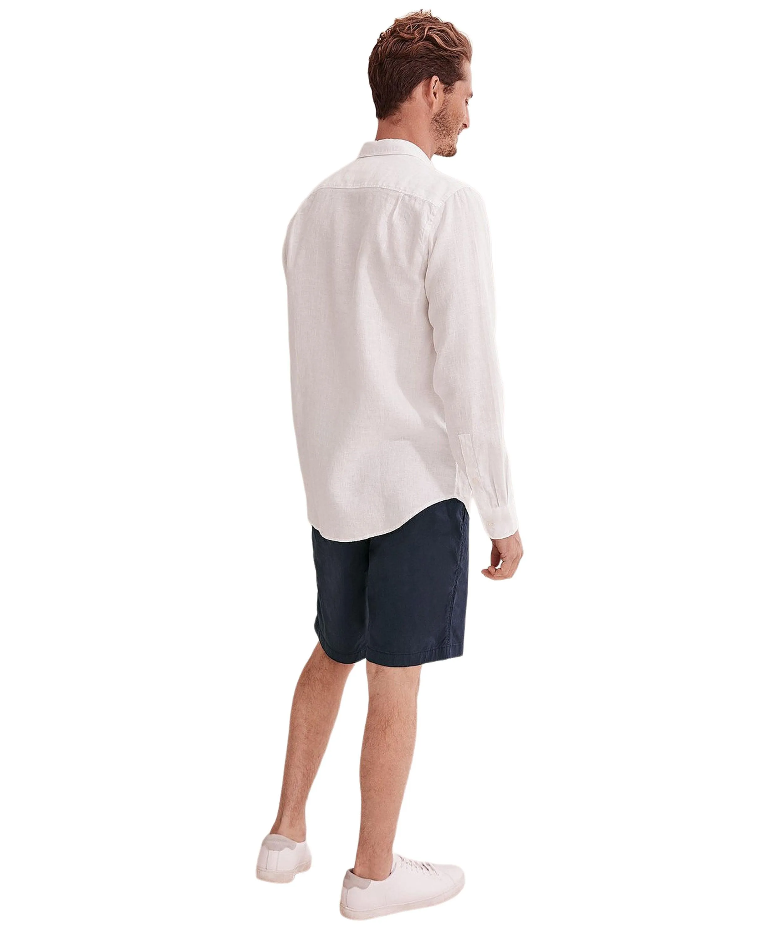 Country Road Men's White Linen Shirt