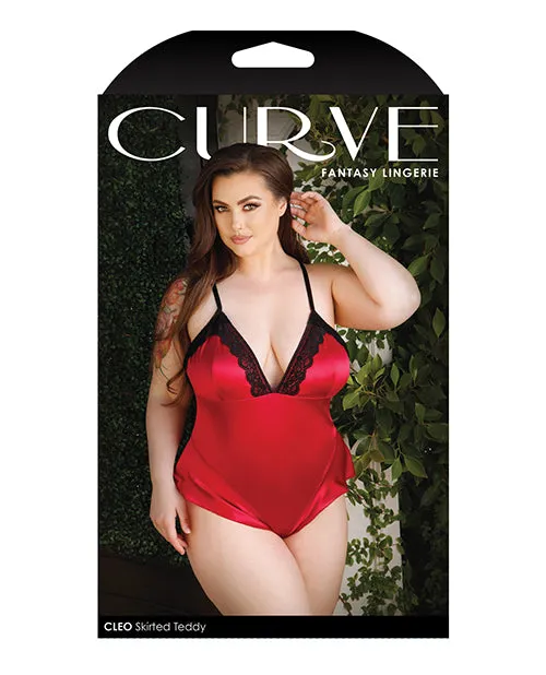 Curve Cleo Skirted Teddy W/snap Crotch