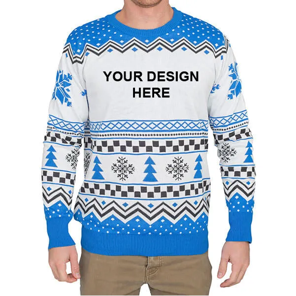 Custom Adult Poly-Knit Logo Christmas Sweater