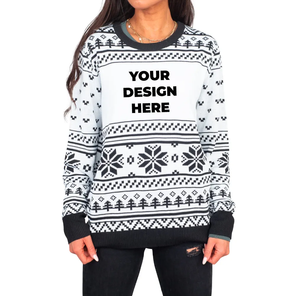 Custom Adult Poly-Knit Logo Christmas Sweater