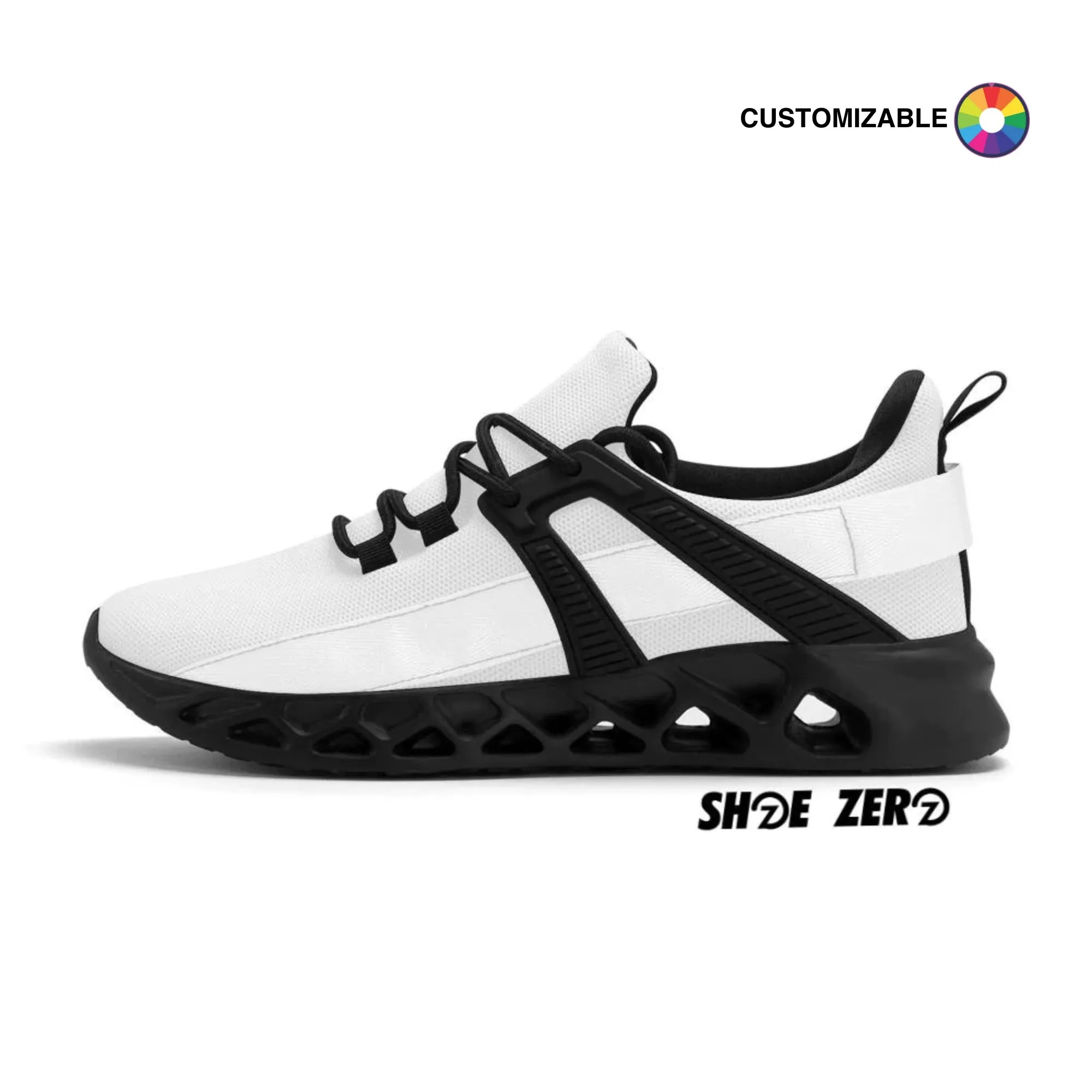 Customizable New Elastic Sport Sneakers Low Top