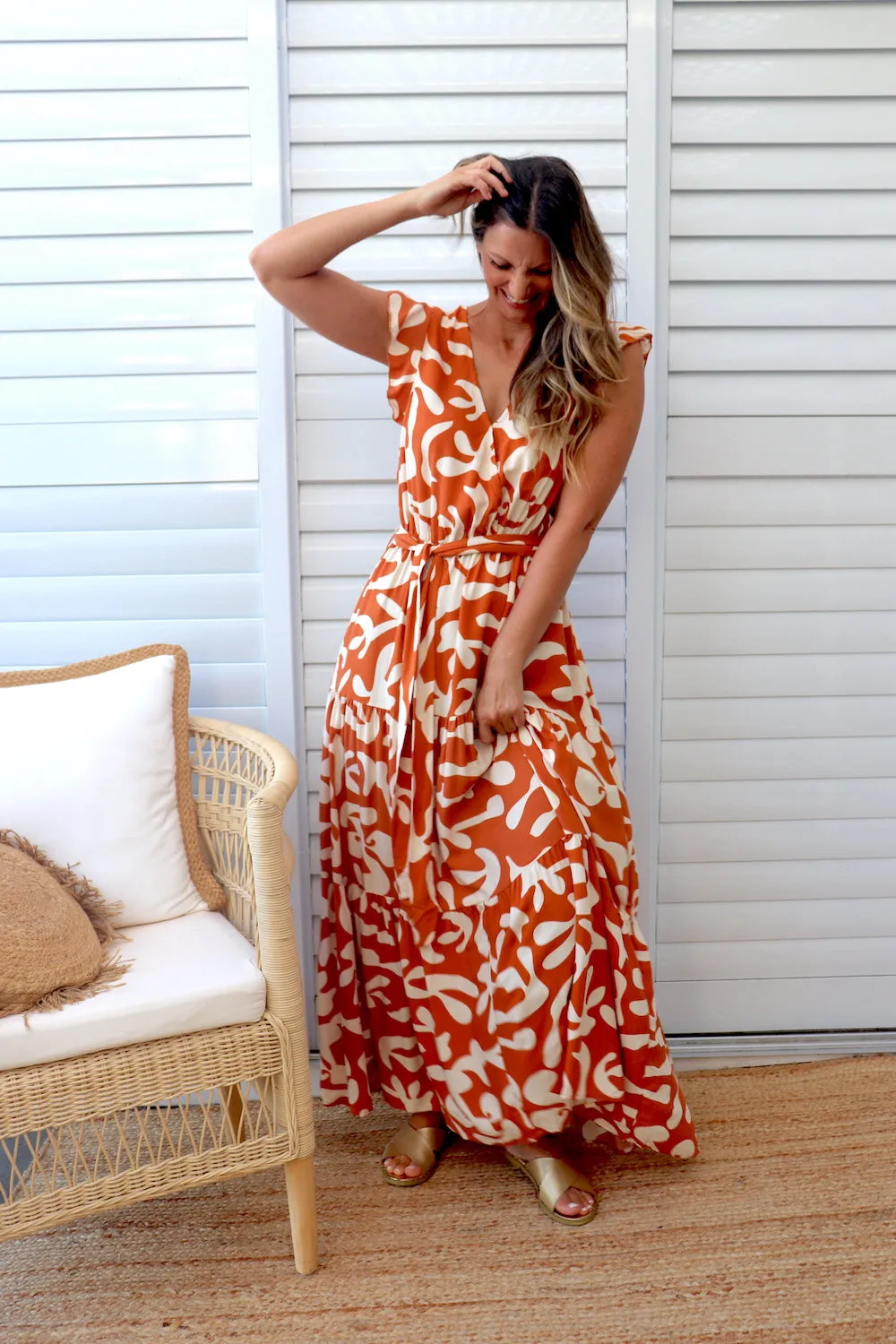 Delta Maxi in Ocean Abstract Rust