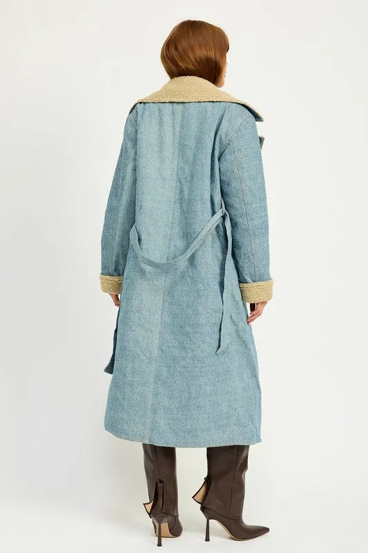 Denim Maxi Coat