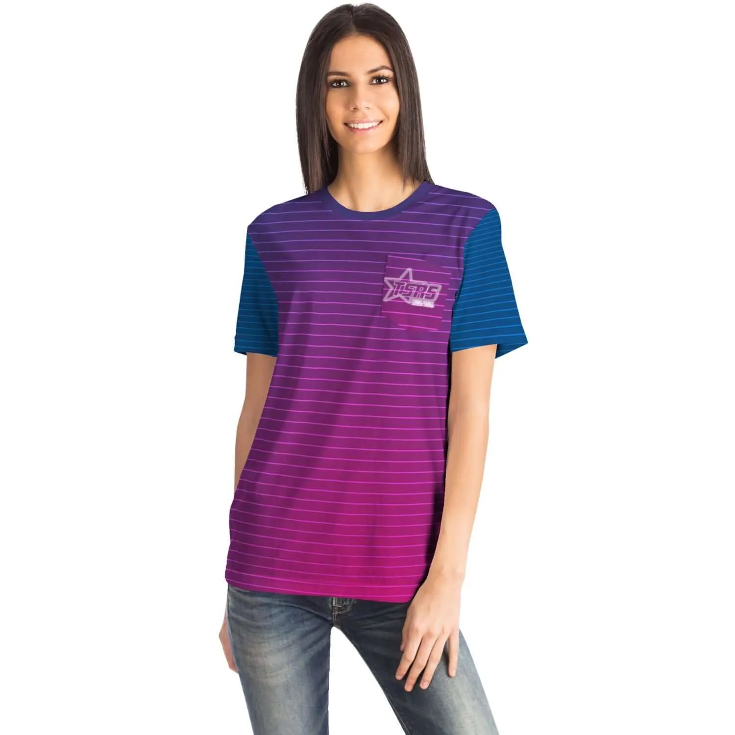 DRIVEN | TSRS '24 | T-Shirt with Pocket  - Adult - Pink/Blue