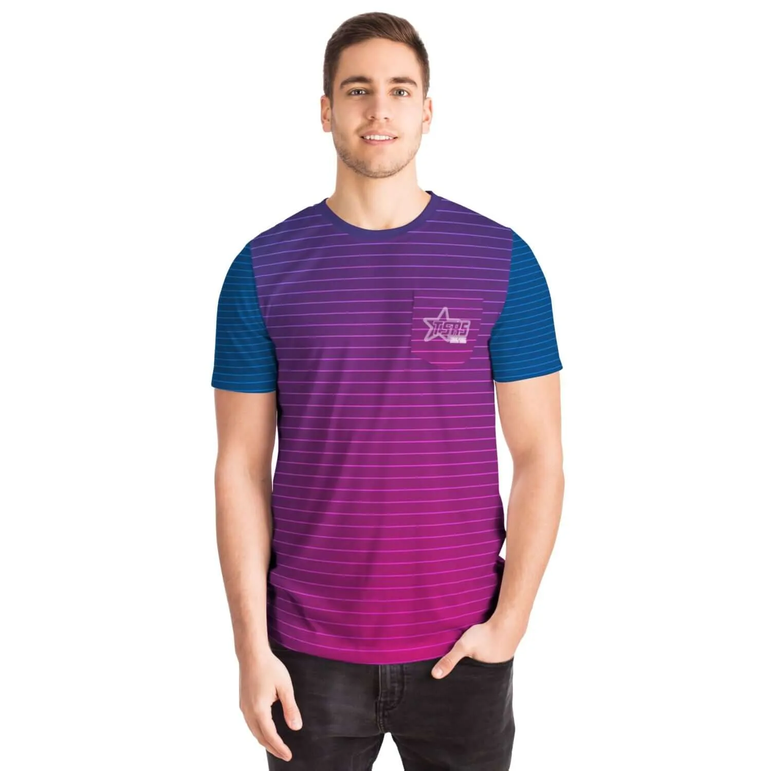 DRIVEN | TSRS '24 | T-Shirt with Pocket  - Adult - Pink/Blue