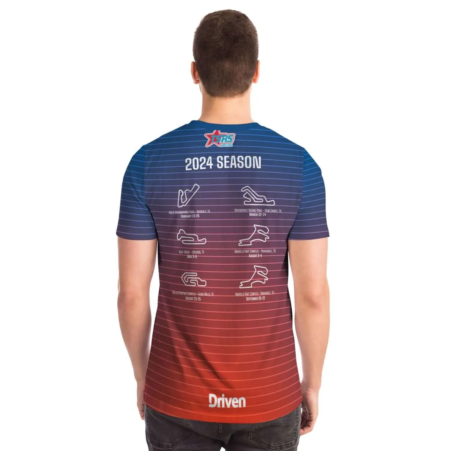 DRIVEN | TSRS '24 | T-Shirt with Pocket - Adult - Red/Blue