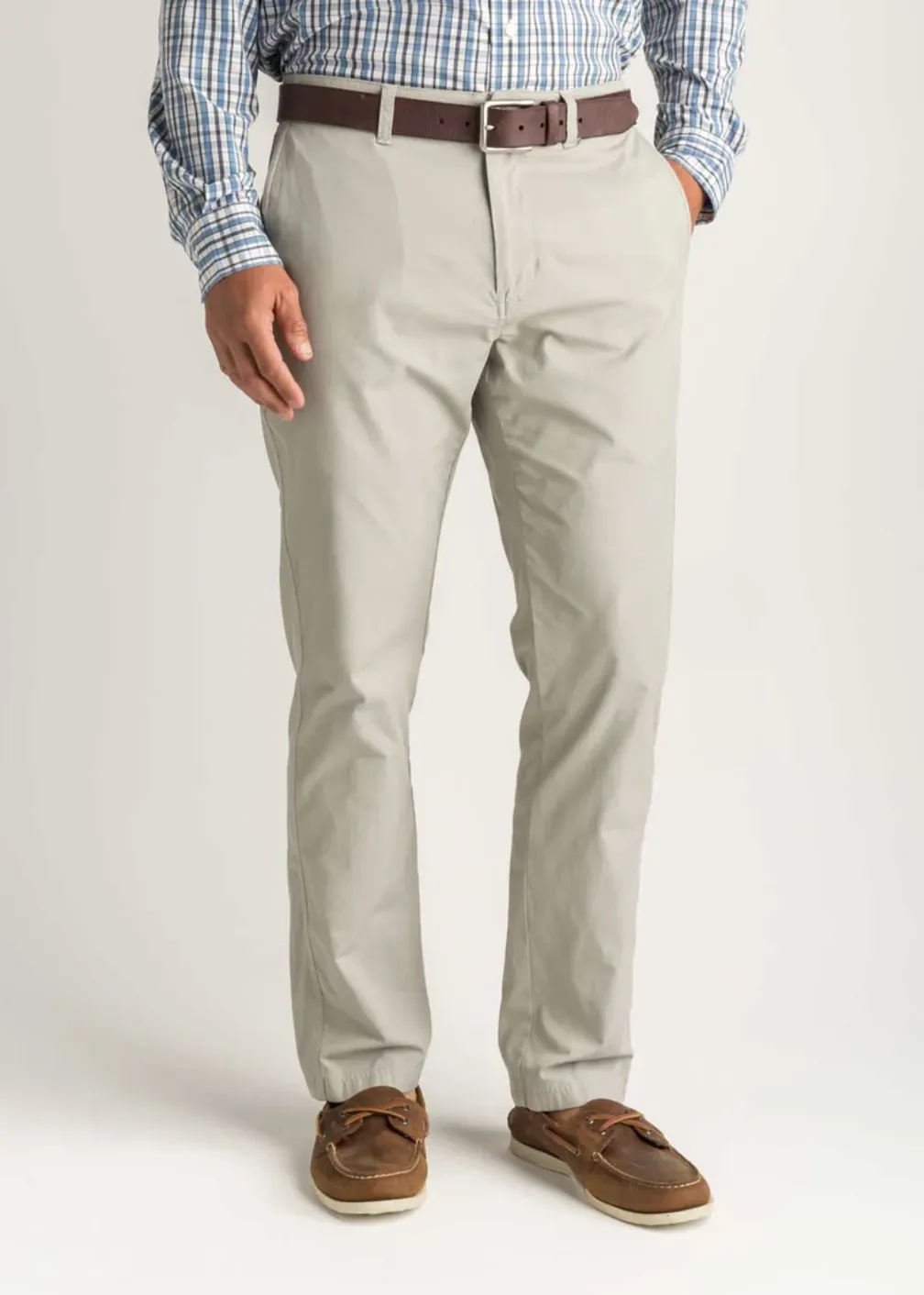 Duck Head Men's Harbor Performance Chino / Limestone Gray