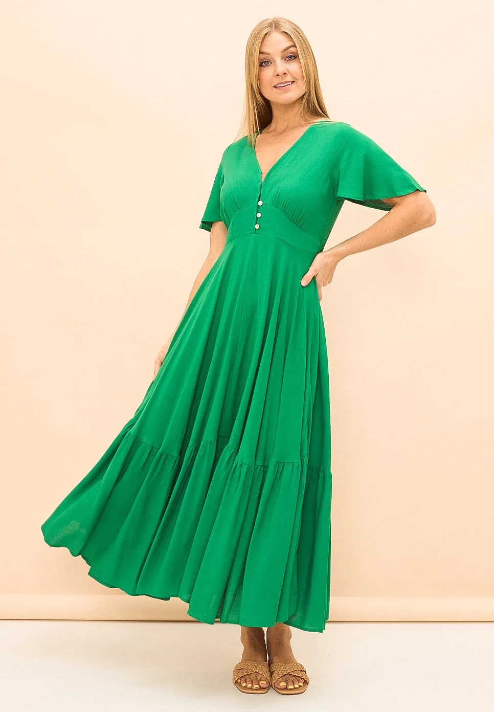 Felicity Emerald Maxi Dress