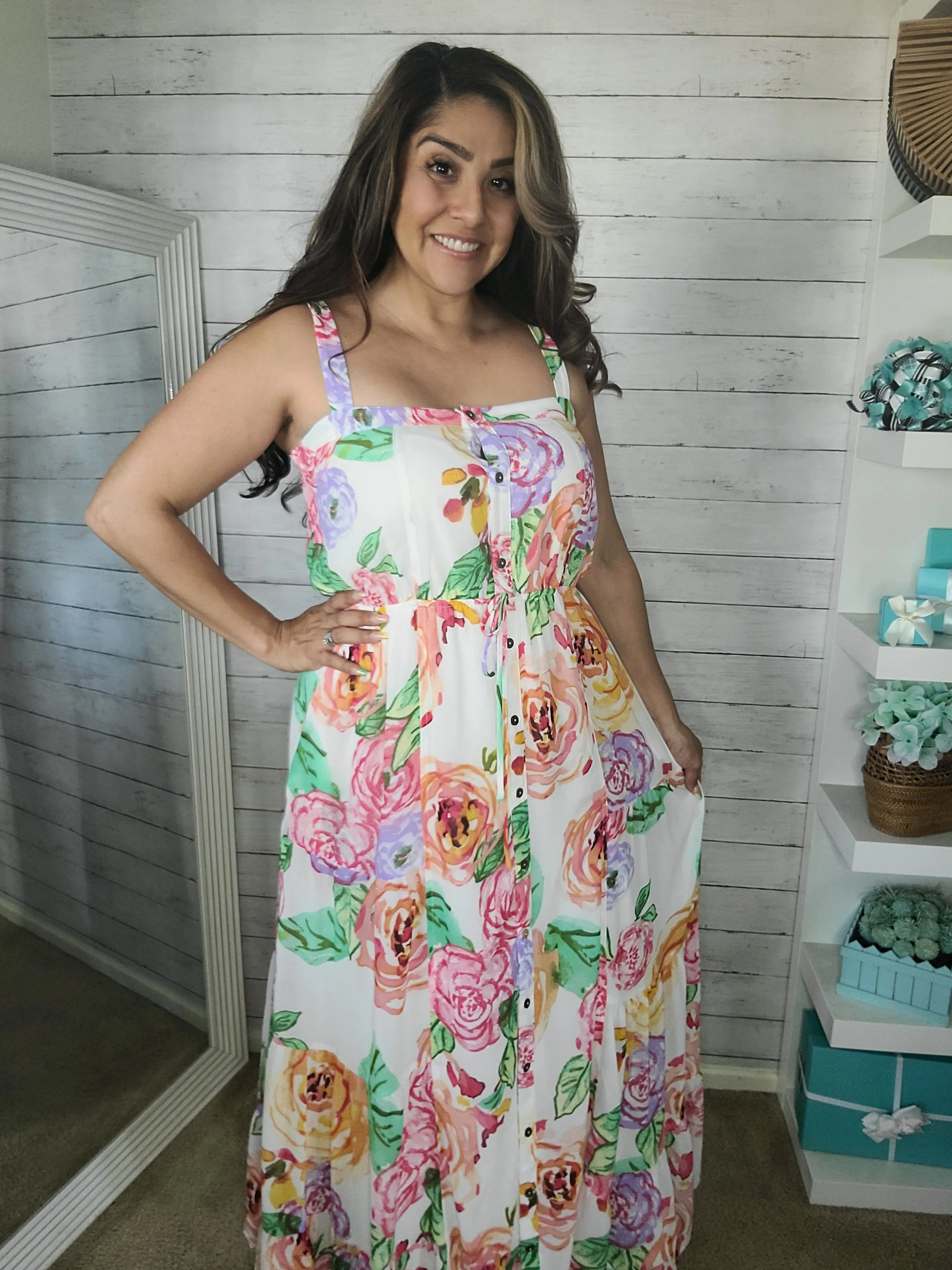 Floral Watercolor Maxi