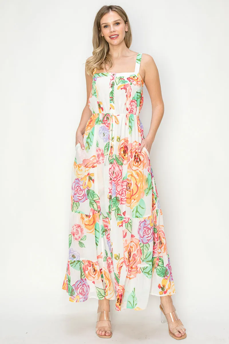 Floral Watercolor Maxi