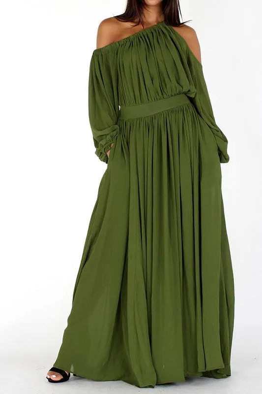 Forest Green Maxi Dress