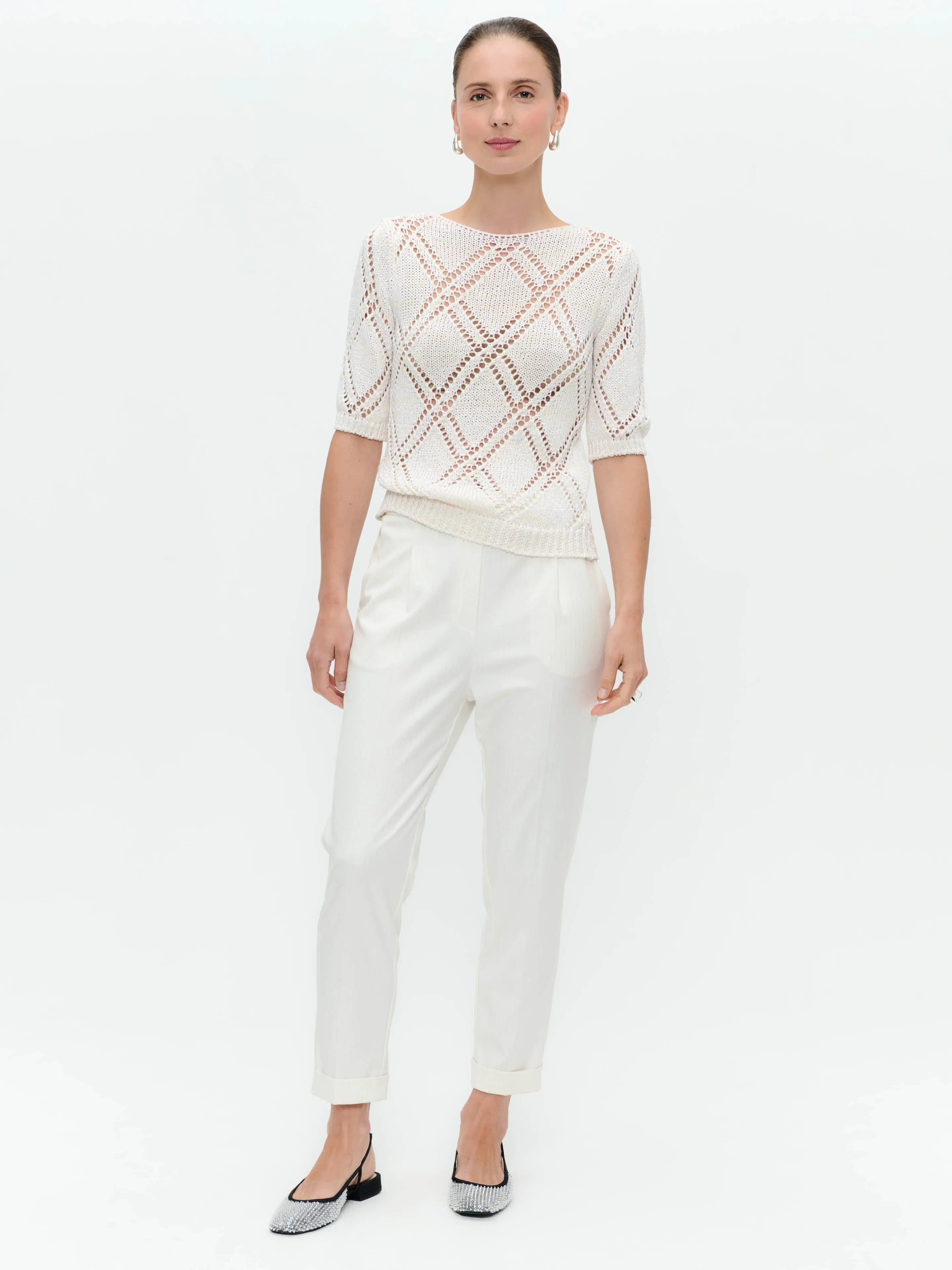 GaryZ shiny line viscose pants | Off White