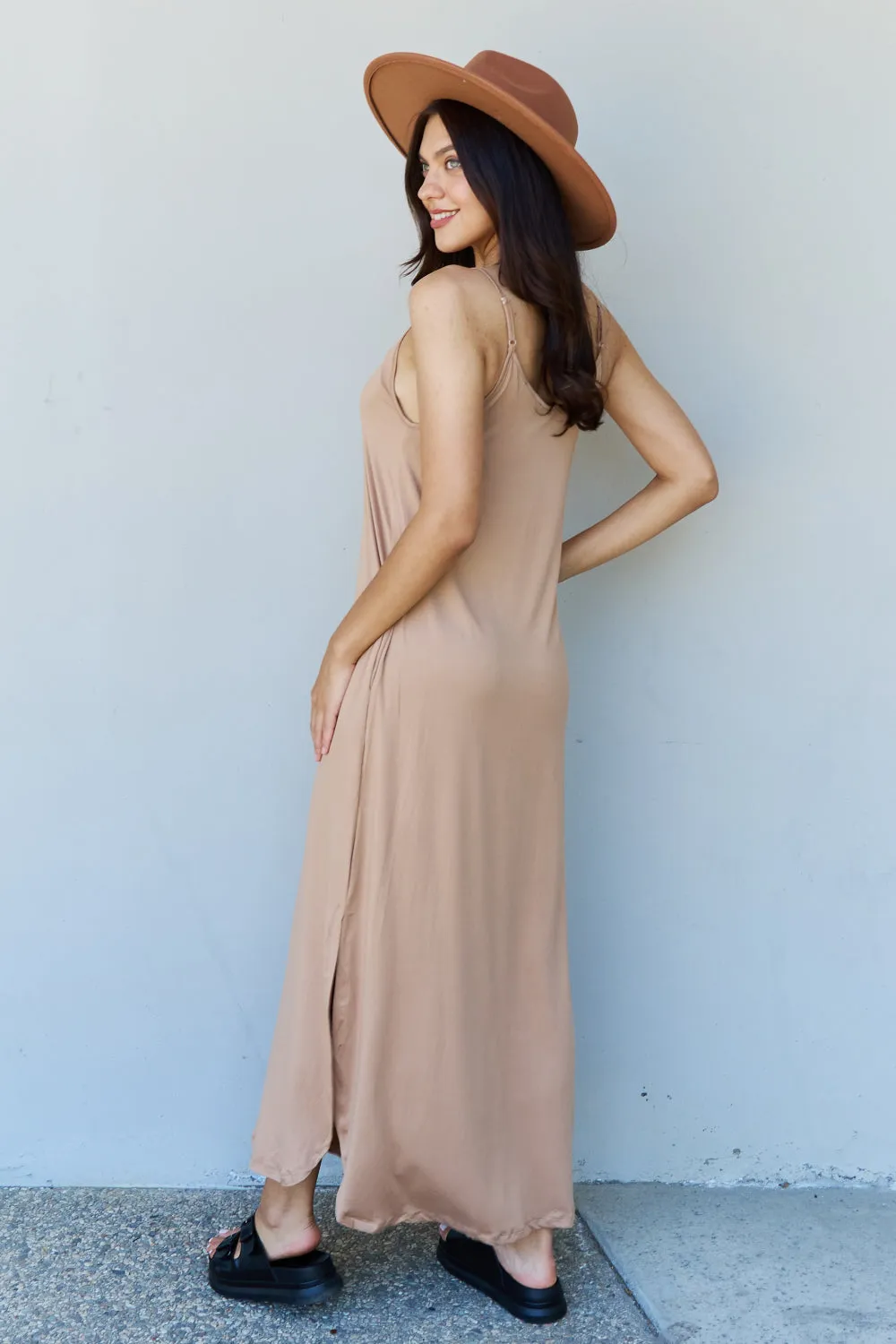 Good Energy Cami Side Slit Maxi Dress