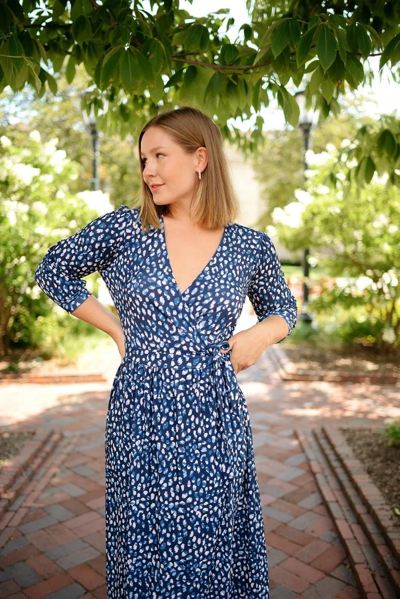 Hadley Three Quarter Sleeve Full Wrap Dress