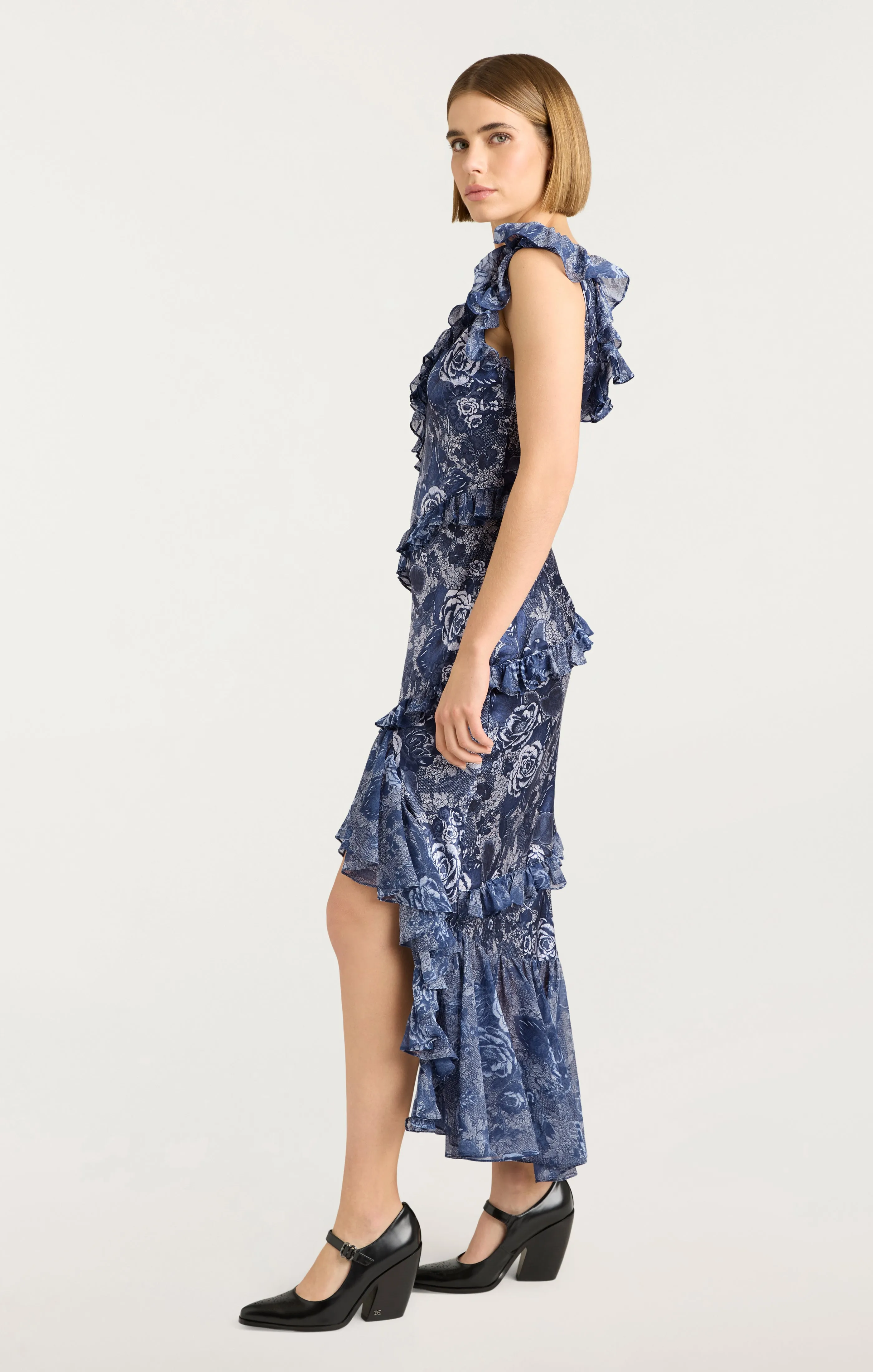 Indigo Floral Ora Dress