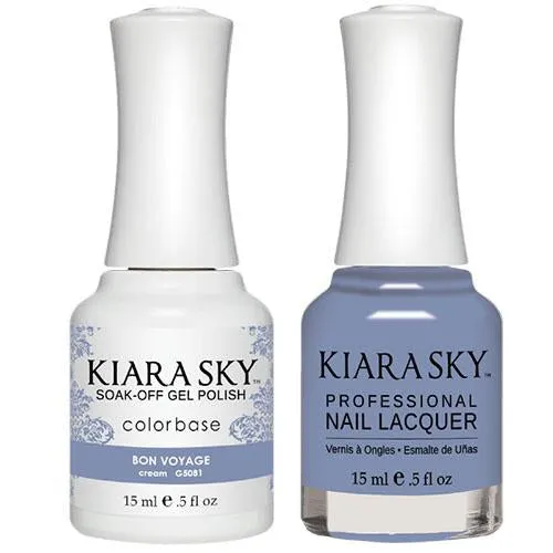 Kiara Sky All-in-One Gel   Polish Duo - 5081 Bon Voyage