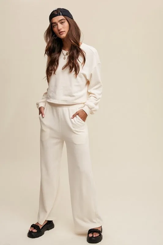 Knit Lounge Top and Pants Set