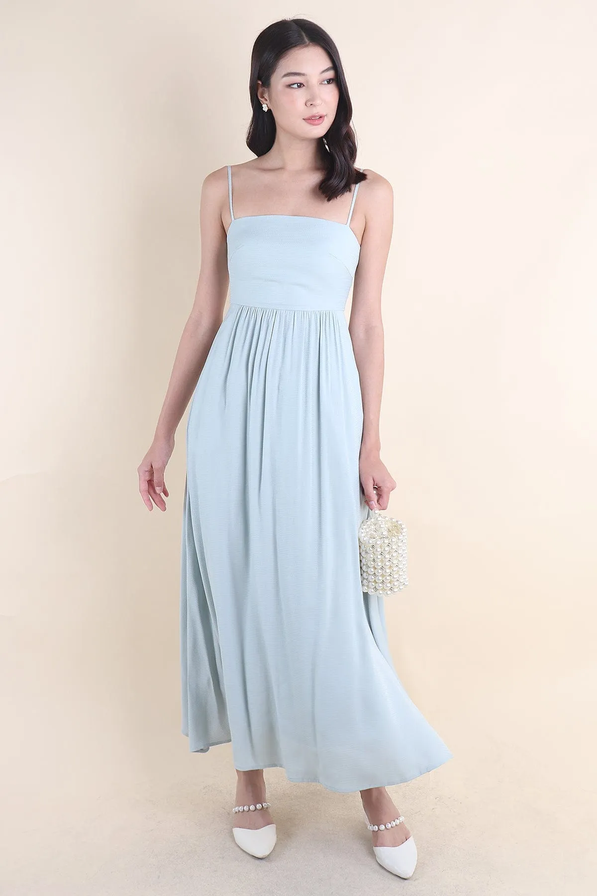 KOMMA MAXI DRESS IN SAGE