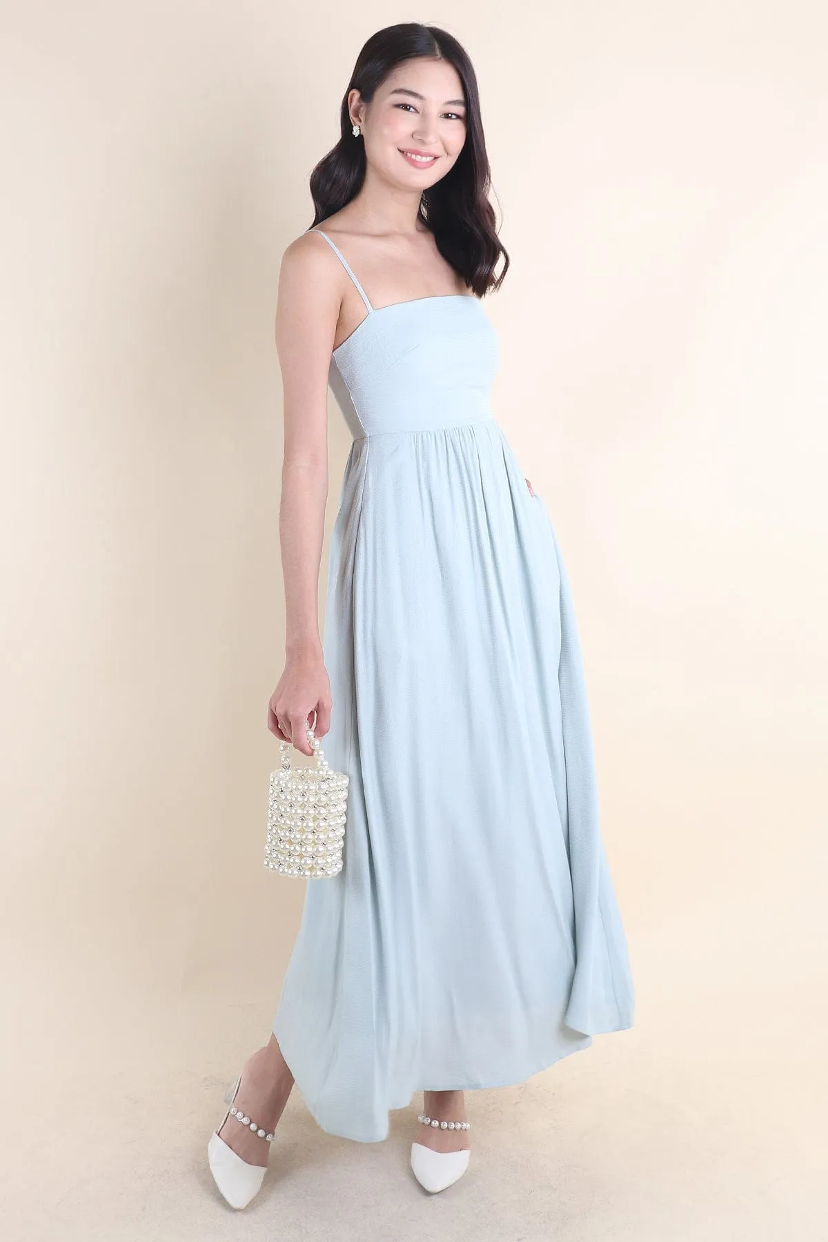 KOMMA MAXI DRESS IN SAGE