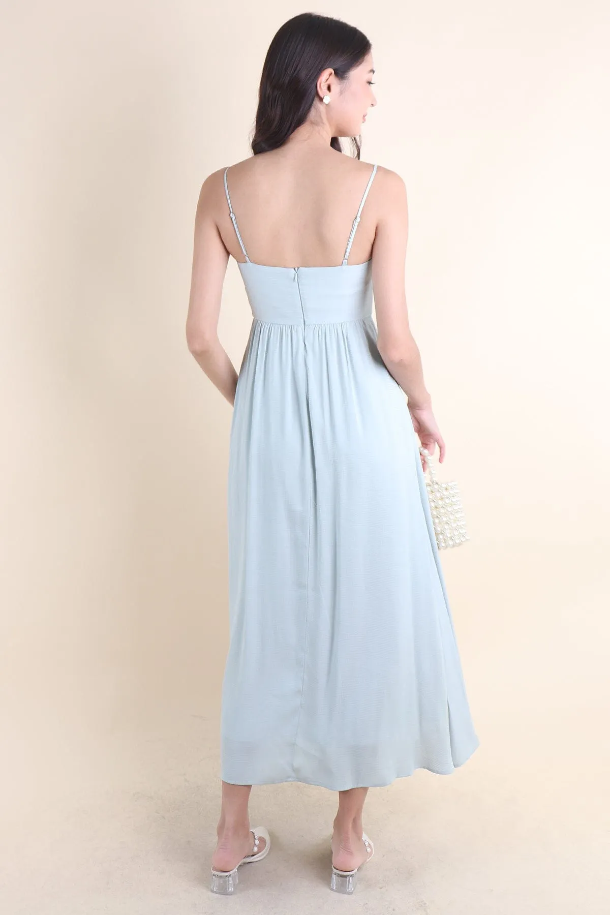 KOMMA MAXI DRESS IN SAGE