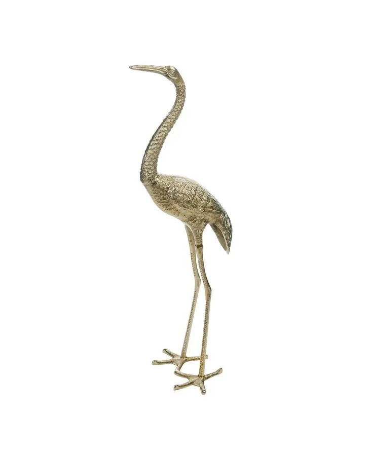 Large Gold Crane Object