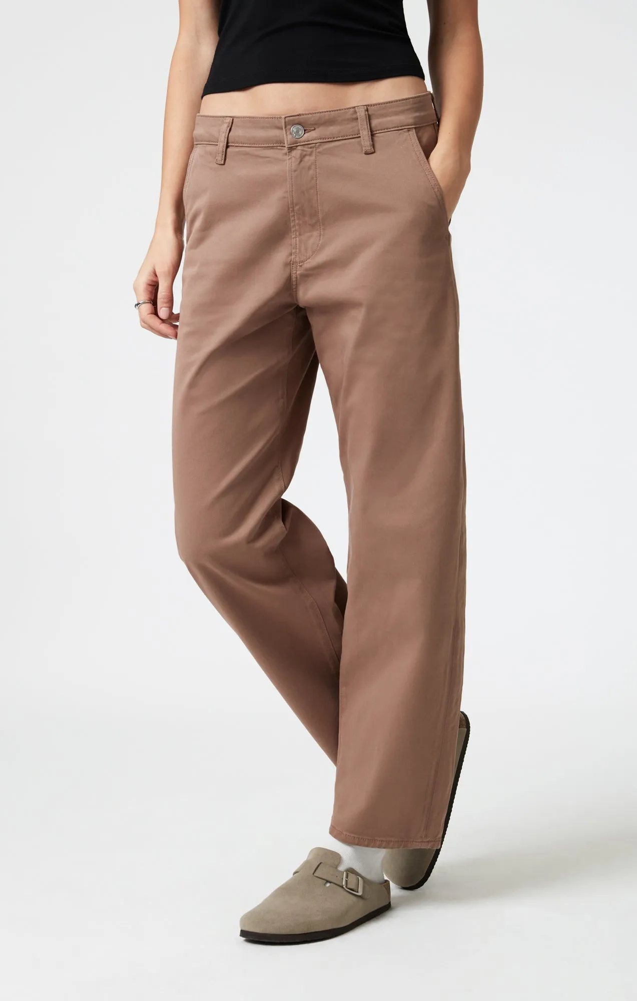 LENORA BARREL CHINO IN GINGER CASUAL TWILL