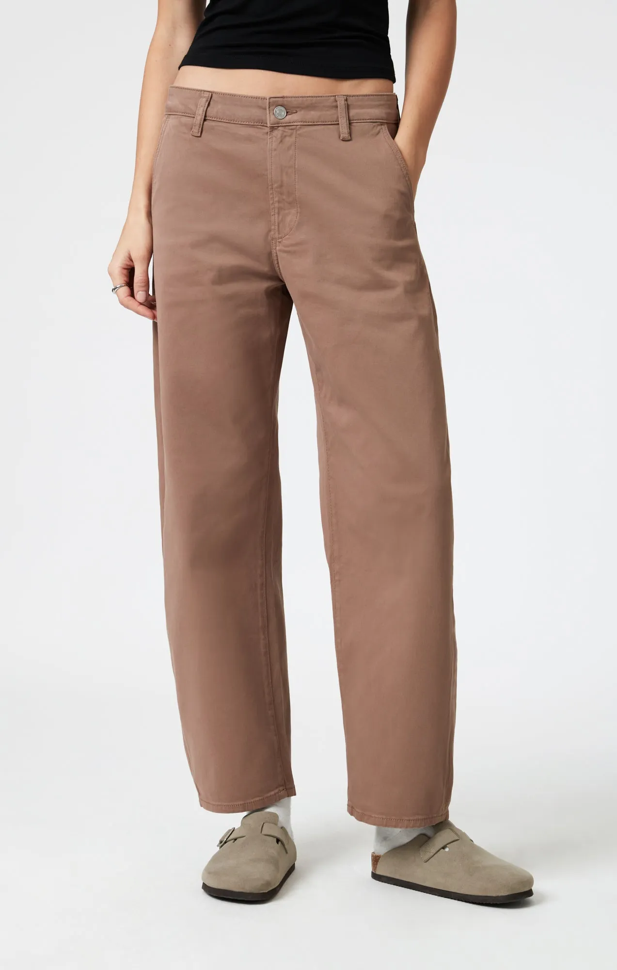 LENORA BARREL CHINO IN GINGER CASUAL TWILL